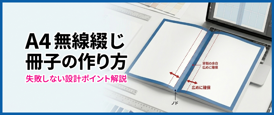 A4無線綴じ冊子の作り方