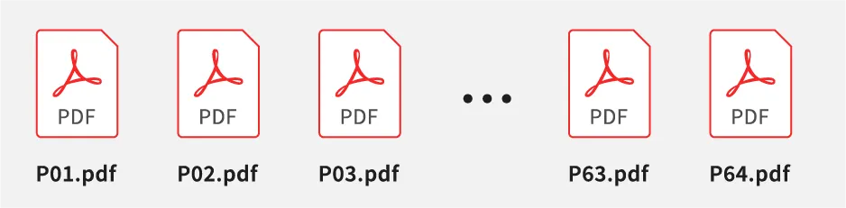 ページ順が分かるように明記ください