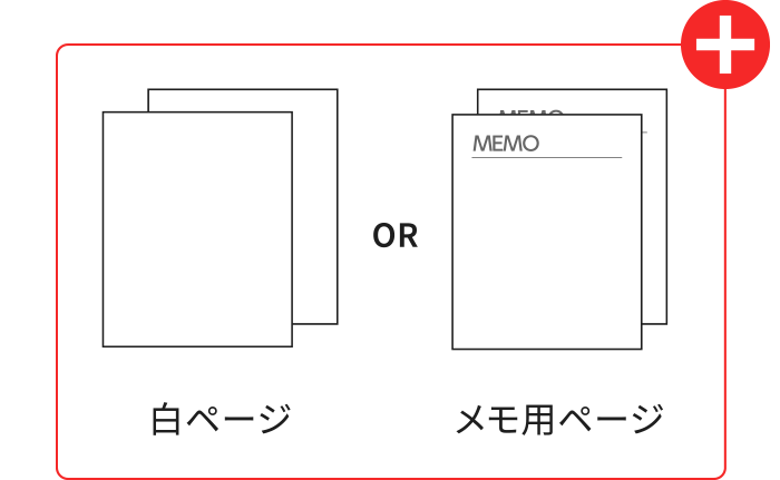 不足ページ分を、見返しや巻末などに追加